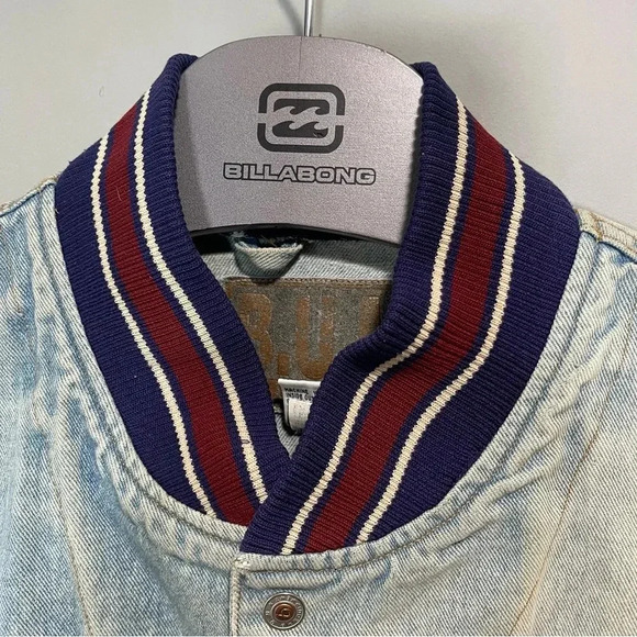 Vintage U.M. B-54 Equipment VTG Men's Denim Varsity Jacket Size Medium - Picture 10 of 16